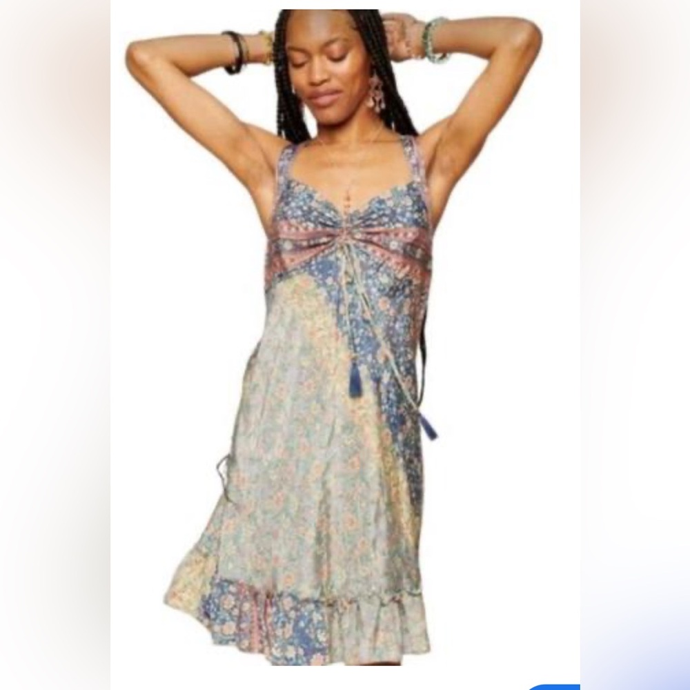 Earthbound Trading Bohemian Sleeveless Cottagecore Floral Dress Size Large‎ Y2K